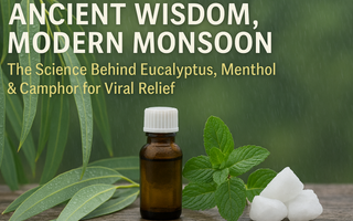 Ancient Wisdom, Modern Monsoon: The Science Behind Eucalyptus, Menthol, Thymol & Camphor for Viral Relief