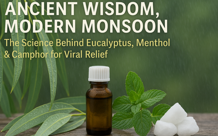 Ancient Wisdom, Modern Monsoon: The Science Behind Eucalyptus, Menthol, Thymol & Camphor for Viral Relief