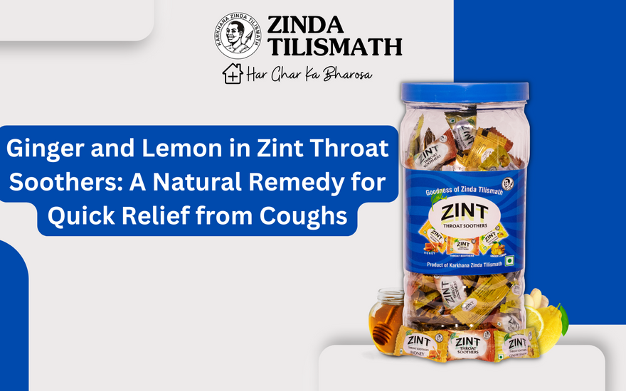 Ginger and Lemon in Zint Throat Soothers: A Natural Remedy for Quick Relief from Coughs