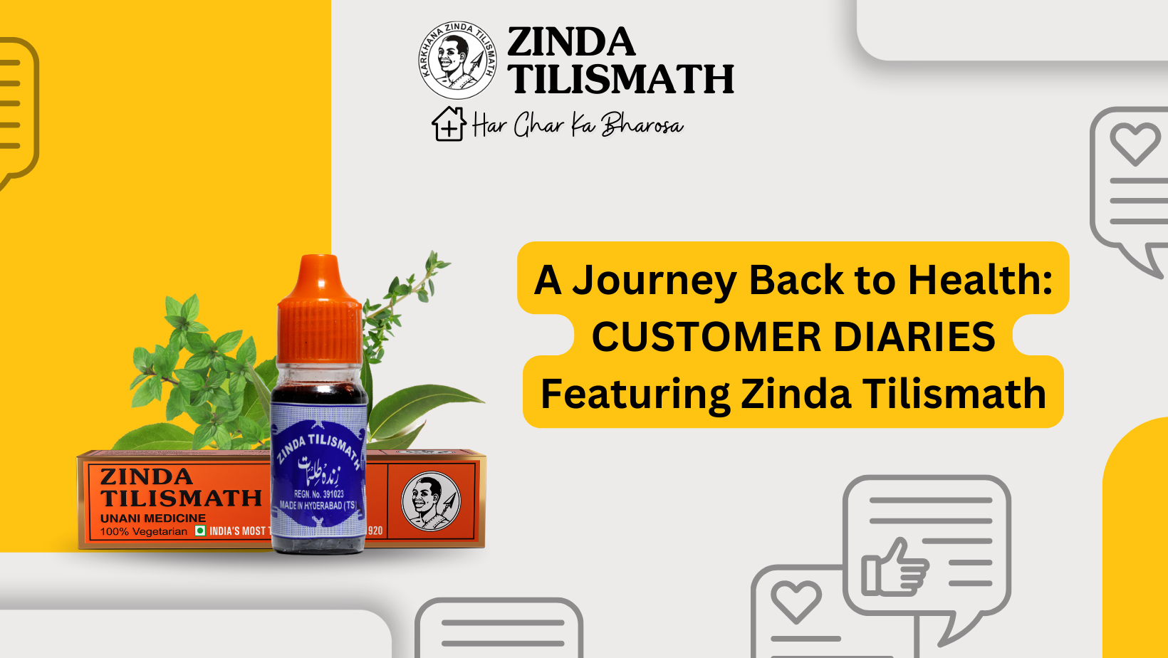 A Journey Back to Health: Customer Diaries Featuring Zinda Tilismath