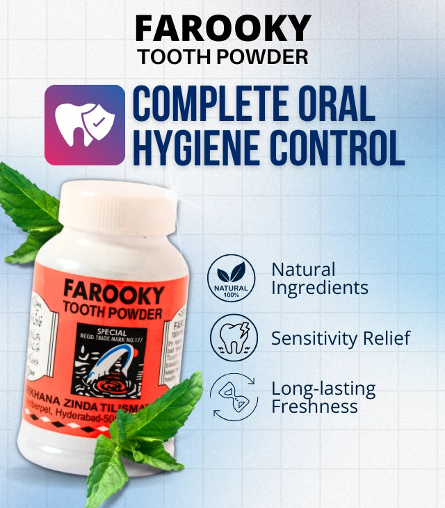 Farooky Tooth Powder 80GMS