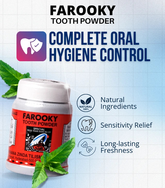 Farooky Tooth Powder 40GMS