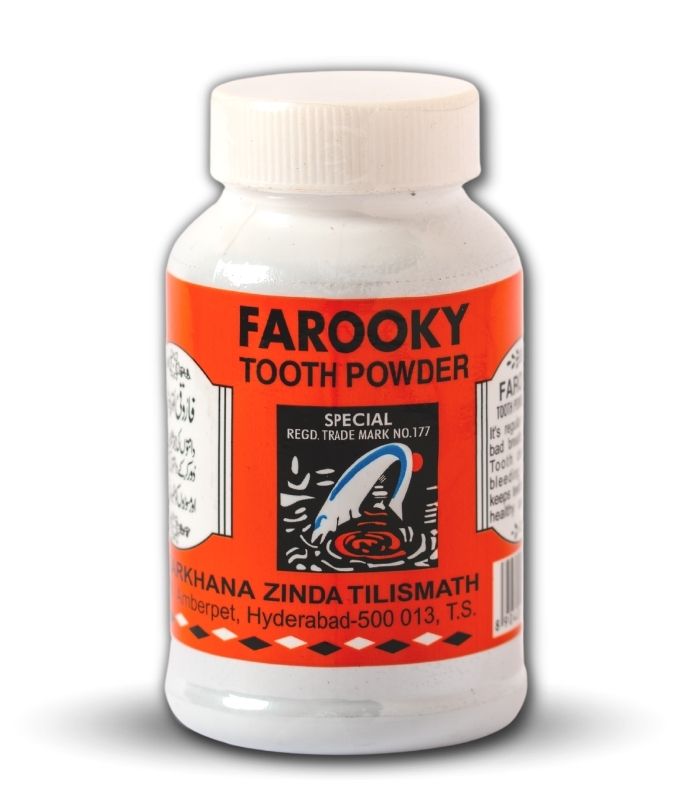Farooky Tooth Powder 80GMS – Zinda Tilismath